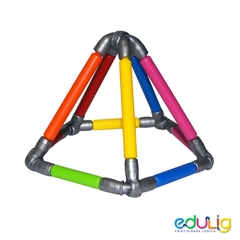 Imagem do Quebra-cabeça Edulig Puzzle 3D Criativo Poliedros