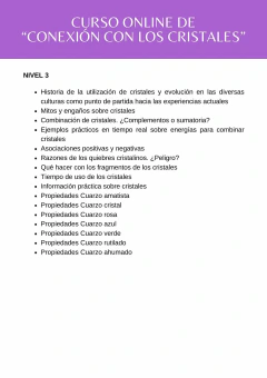 CURSO ONLINE "DESCUBRIENDO LA CONEXIÓN CRISTALINA" en internet
