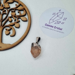 DIJE PUNTA DE CUARZO MANDARINA