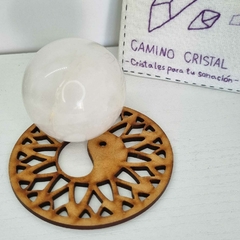 ESFERA GRANDE DE CUARZO BLANCO