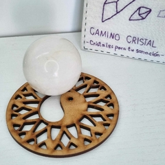 ESFERA MEDIANA DE CUARZO BLANCO