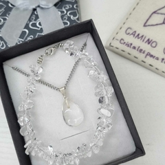 CONJUNTO GOTA CHICA CUARZO CRISTAL