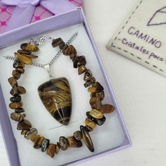 CONJUNTO GARRITA OJO DE TIGRE