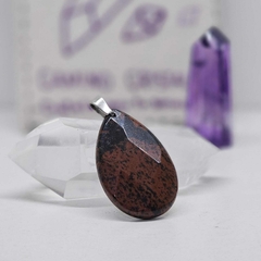 DIJE DE OBSIDIANA CAOBA