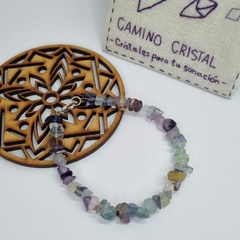 PULSERA DE FLUORITA ARCOÍRIS - comprar online