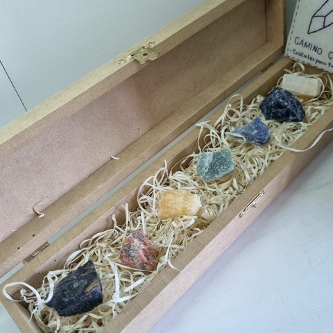 BOX KIT DE CRISTALES EN BRUTO PARA LOS CHAKRAS