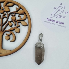DIJE DE PUNTA DE CUARZO AHUMADO - Tienda.CaminoCristal
