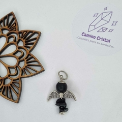 ANGELITO DE OBSIDIANA NEGRA