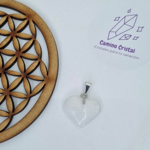 DIJE CORAZÓN DE SELENITA