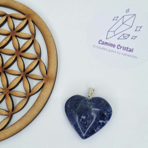 DIJE CORAZÓN DE SODALITA