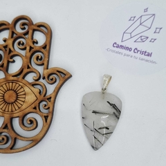 DIJE GARRITA DE CUARZO TURMALINADO