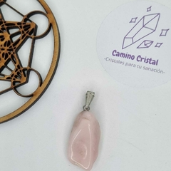 DIJE DE ÓPALO ROSA CON PINO - comprar online