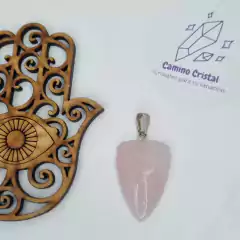 DIJE GARRITA DE CUARZO ROSA