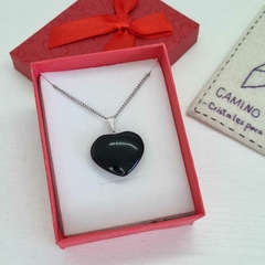 BOX CORAZÓN OBSIDIANA NEGRA