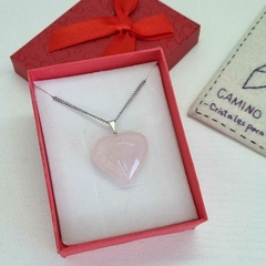 BOX CORAZÓN CUARZO ROSA