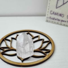 Punta de cuarzo cristal con base - comprar online