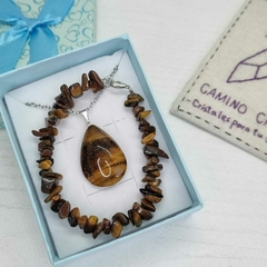 CONJUNTO GOTA OJO DE TIGRE