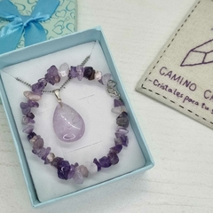 CONJUNTO GOTA AMATISTA