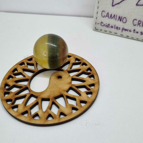ESFERA CHICA DE FLUORITA ARCOÍRIS