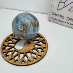 ESFERA MEDIANA DE ÓNIX CIELO