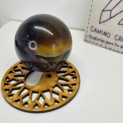 ESFERA GRANDE DE FLUORITA ARCOÍRIS