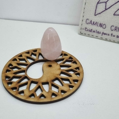 HUEVO DE CUARZO ROSA