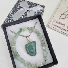 CONJUNTO CUARZO VERDE