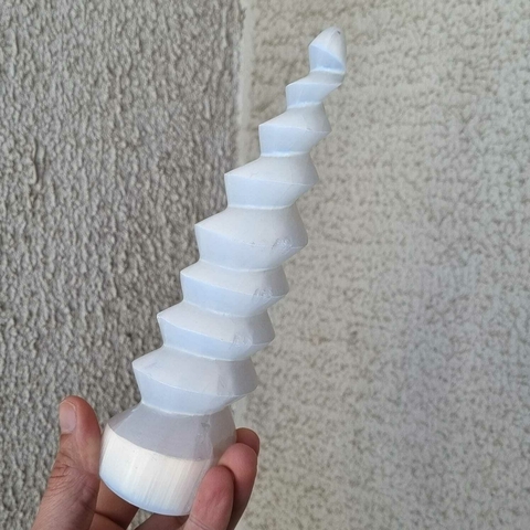ESPIRAL DE SELENITA BLANCA XL