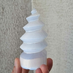 ESPIRAL DE SELENITA BLANCA