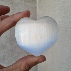 CORAZÓN DE SELENITA BLANCA XXL