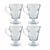 CONJUNTO 4 XÍCARAS LINES BUTTERFLY 240ML EM VIDRO PARA CAPPUCCINO - WOLFF na internet