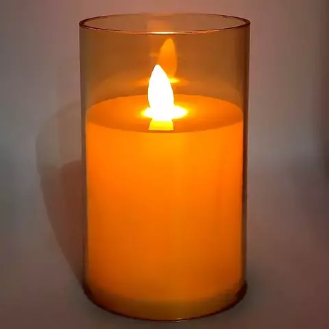 Vela C/ LED Decorativa Plástico 12,5x7,5cm