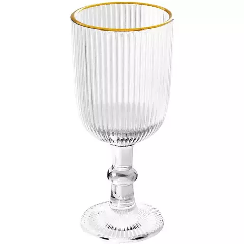 Jogo De Taças Ouro Line 4 Peças em Vidro Wolff