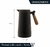 Garrafa Térmica de Plástico com Cabo de Madeira Nórdica 1L Preta WOLFF. - comprar online
