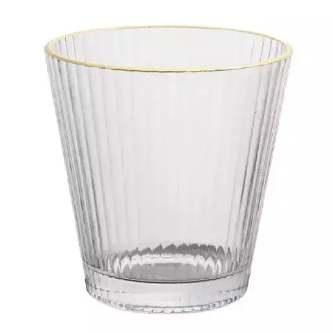 Copo Baixo Borda Dourada 350ML- 6 Peças