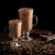 Cj 6 Taças Vidro Sodo-Cálcico p/cappuccino c/pé 114ml - LYOR