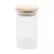 Porta Mantimento Wolff De Vidro Com Tampa De Bambu 800Ml.