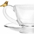 Jogo de xicaras de cristal para café Golden Bird 80 ml 08 peças. na internet