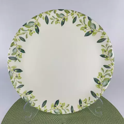 Jogo 6 Pratos Rasos Coup Oliveira By Aurora Alleanza.