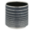 Vaso Decorativo de Cerâmica Chicago 17cm Cinza Espressione