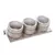 CJ 3 PORTA TEMPEROS ACO INOX SUPORTE IMANTADO