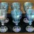 Conjunto 6 taças de vidro Elegance Blue azul furta-cor 270 ml