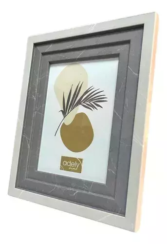 Porta Retrato 10x15cm Cinza Escuro Marmoriz