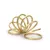 Escultura em Metal Dourado Curve.
