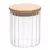Porta mantimento c/ tampa de bambu canelado 200 ml Wolff. - comprar online