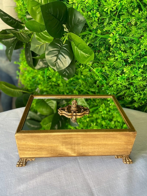 CAIXA TAMPA ESPELHO RET. PINUS 25X16X9 LUXO