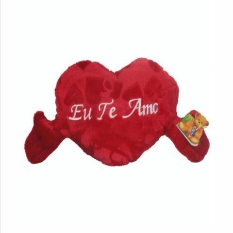 Almofada Pelucia Coração eu te amo 30x23CM - Fizzy