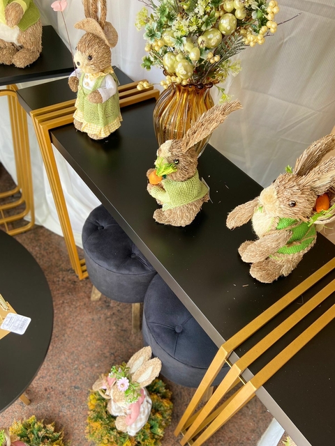 APARADOR PREMIUM 120X35X80 DOURADO/PRETO