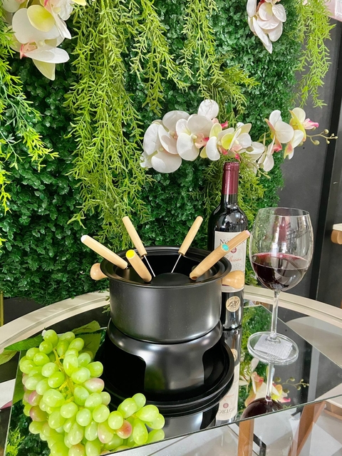 Cj. Para Fondue Aço Carbono