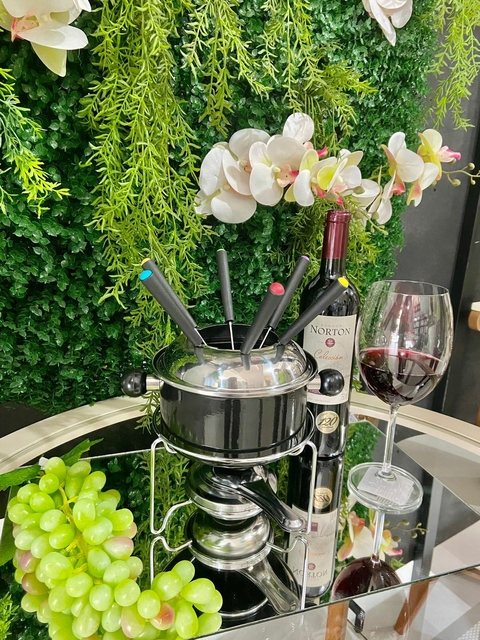 Cj. Fondue Esmaltada 10pçs